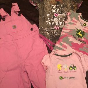 Cathart and John Deer baby girl lot 6-12 m mix